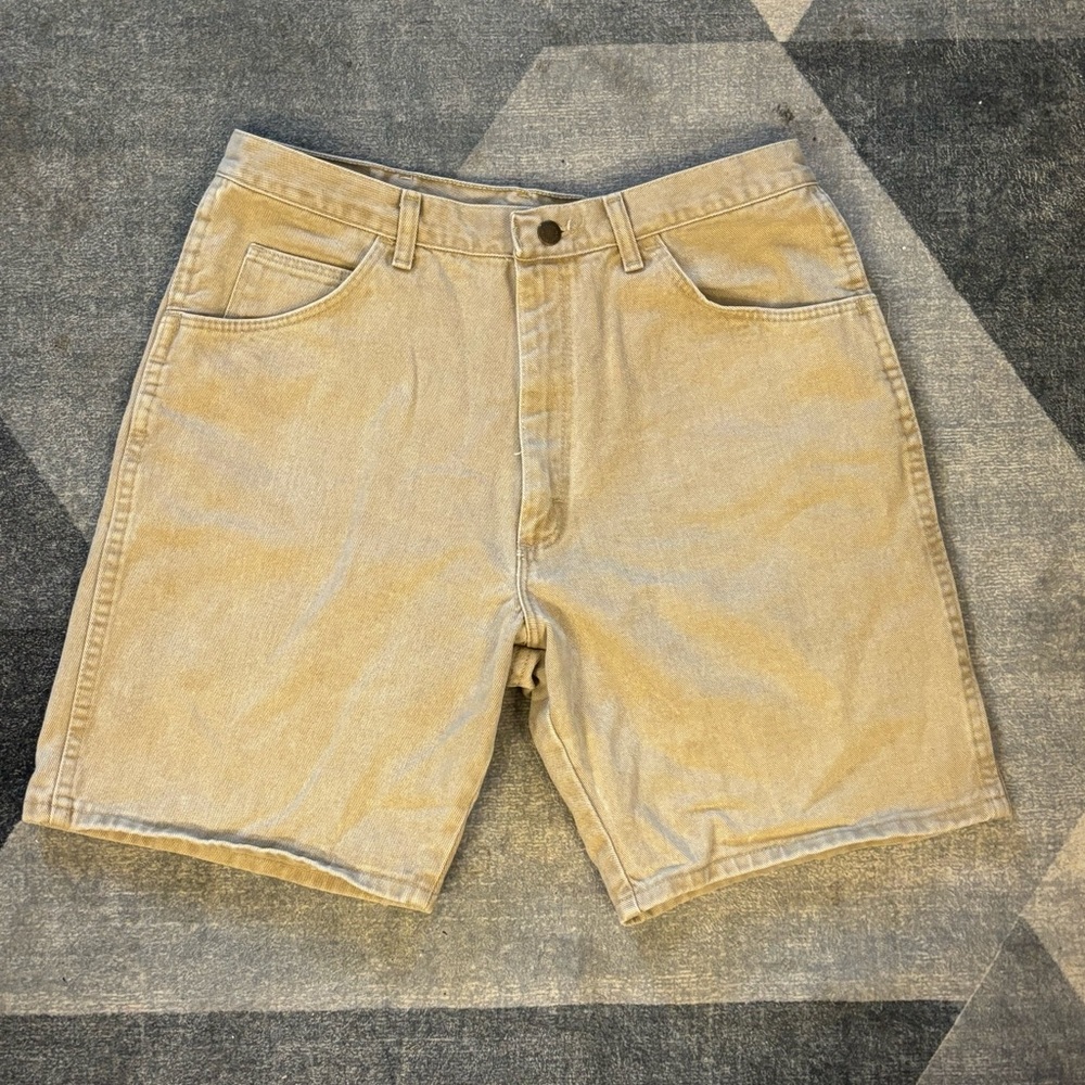 Wrangler Men's Beige Jean Shorts